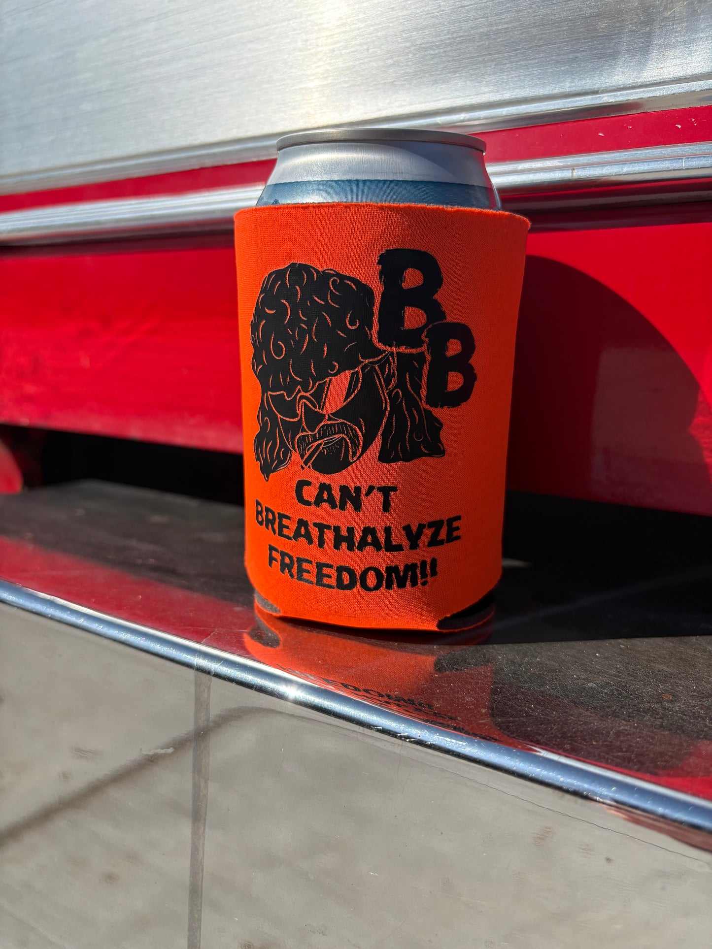 Can´t Breathalyze Freedom Koozie