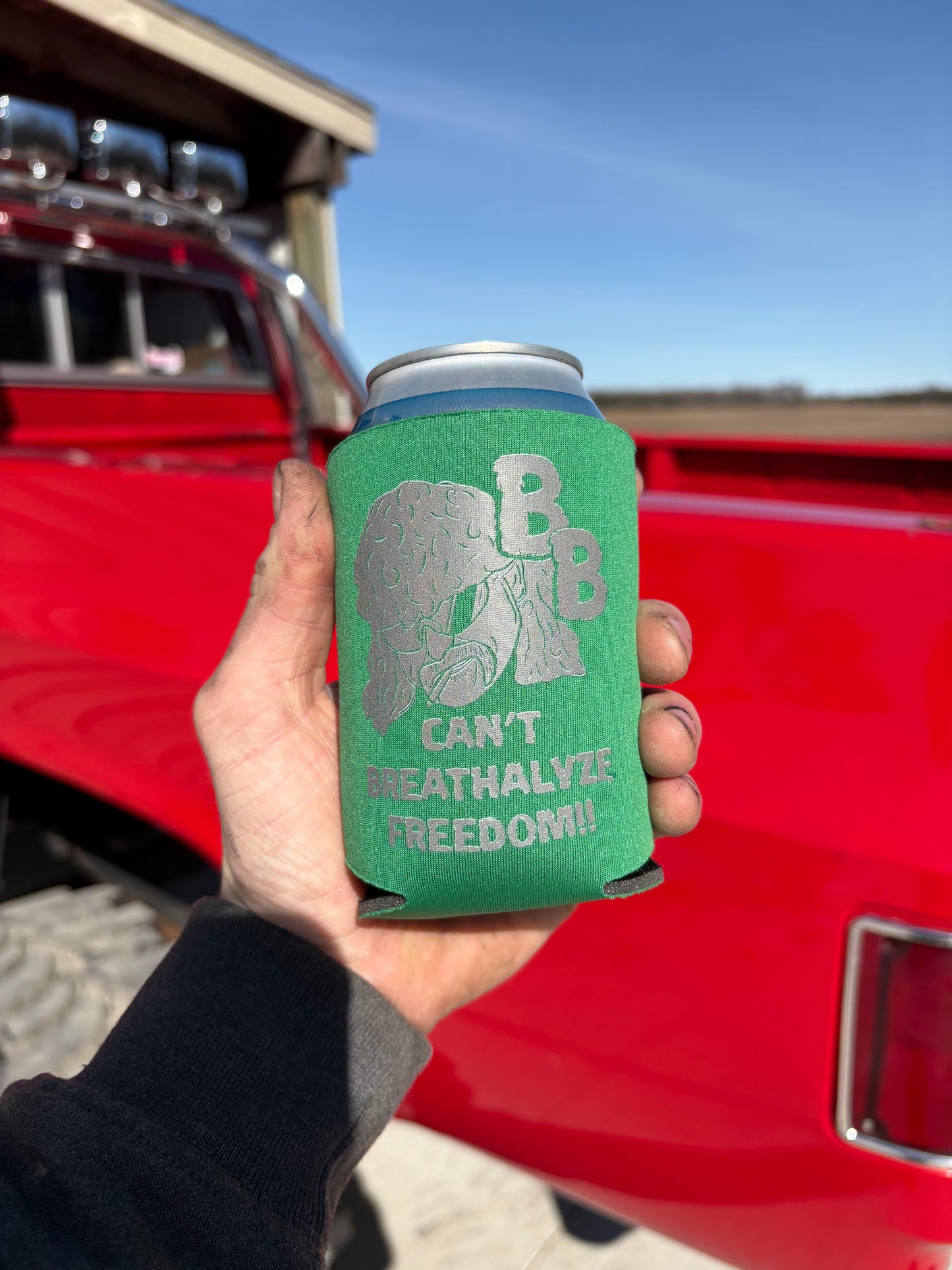 Can´t Breathalyze Freedom Koozie