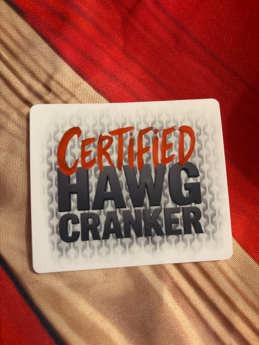 Certified Hawg Cranket Sticker