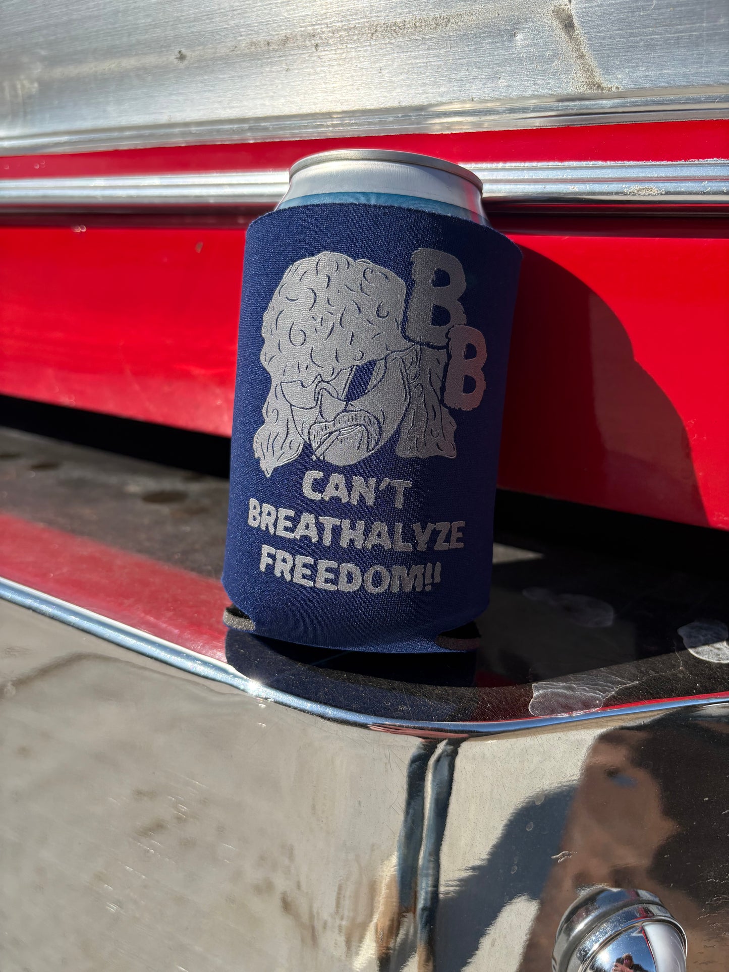 Can´t Breathalyze Freedom Koozie